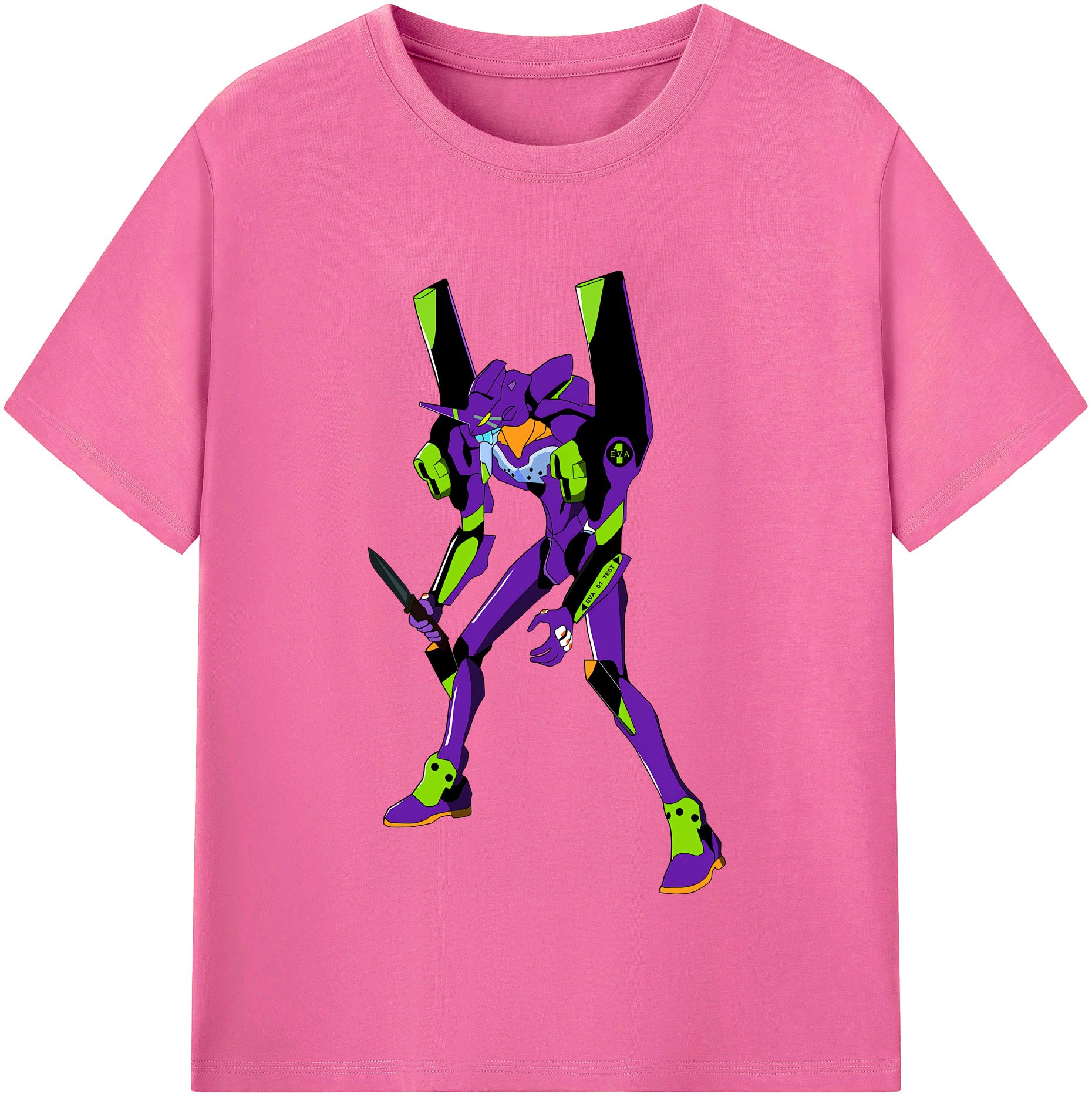 （画像用） EVA 新世紀エヴァンゲリオン レディースカジュアルプリントTシャツ（綿100％）